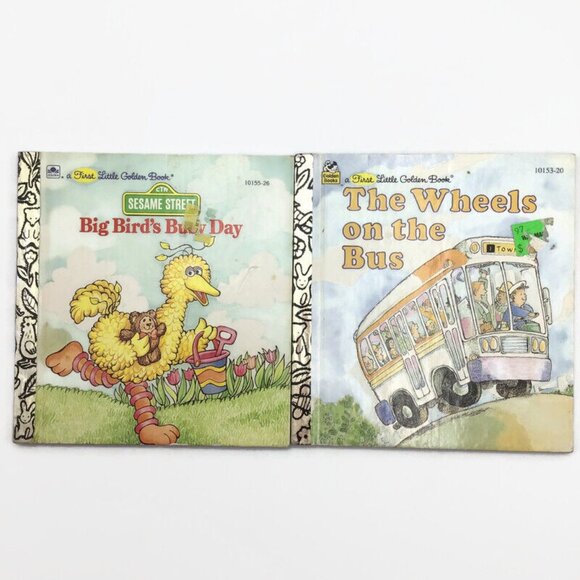 6 First Little Golden Books Mini Hardcover Three Little Kittens Prayers Big Bird - Picture 2 of 10
